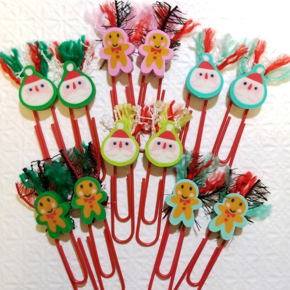 Christmas Bookmarks * Handmade * 12